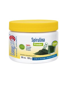 LongLife Spirulina Bio Integratore Ricostituente 50 Dosi